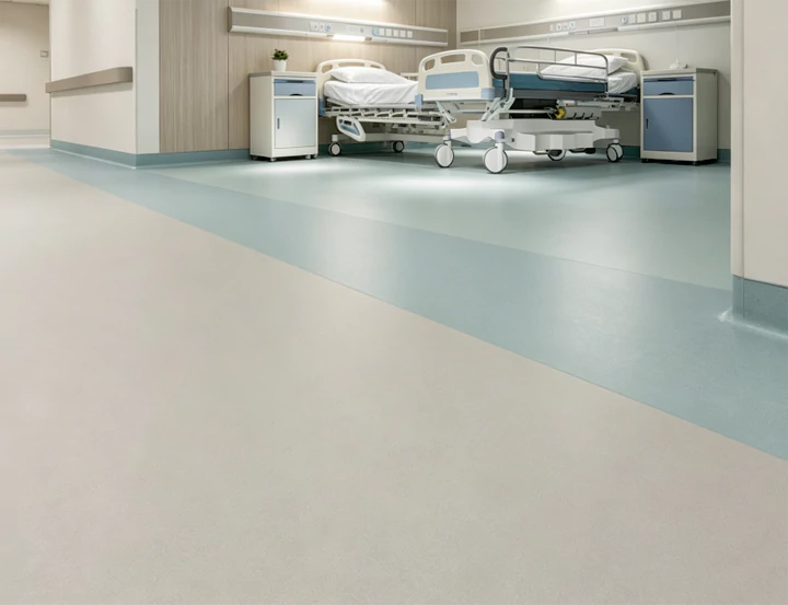page-720-553 Hospital flooring corridor with medical safety requirements